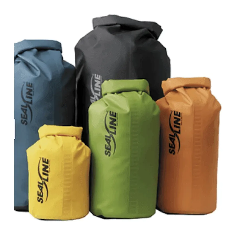 Roll-top dry bags in five sizes
